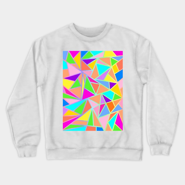 Vibrant Geometric Crewneck Sweatshirt by SartorisArt1